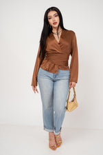 Blusa Satín Envelope por mayoreo — ZAIVA (vista 4)