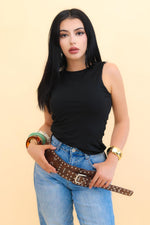 Top Tank Stretch color Negro | ZAIVA