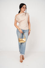 Blusa Roman Shoulder Satín por mayoreo — ZAIVA (vista 10)
