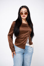 Blusa Asimetric Satín por mayoreo — ZAIVA (vista 3)