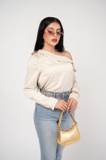 BLUSA ASIMETRICA SATIN ONE SHOULDER / DA6458