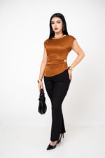 Blusa Elegante Manga Muscle Tee | ZAIVA