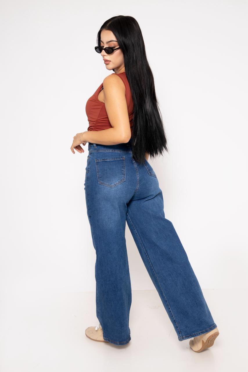 PANTALON HOLGADO MEZCLILLA STRETCH / ZM6119