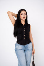 Top Drapeado Sleeveless por mayoreo — ZAIVA (vista 5)
