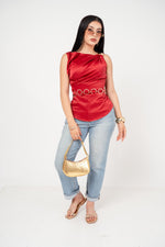 Blusa Satín Cowl Neck por mayoreo — ZAIVA (vista 2)