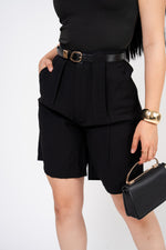 Bermuda Corta Vestir color Negro | ZAIVA