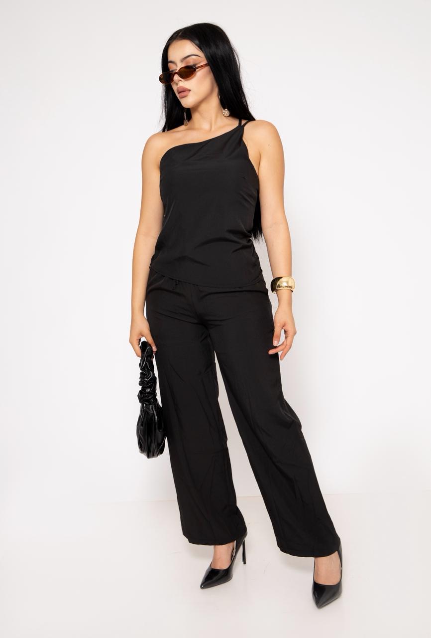 Duo Set Asimetrico color Negro | ZAIVA