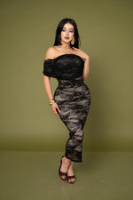 Maxi Vestido Bodycon Encaje por mayoreo — ZAIVA