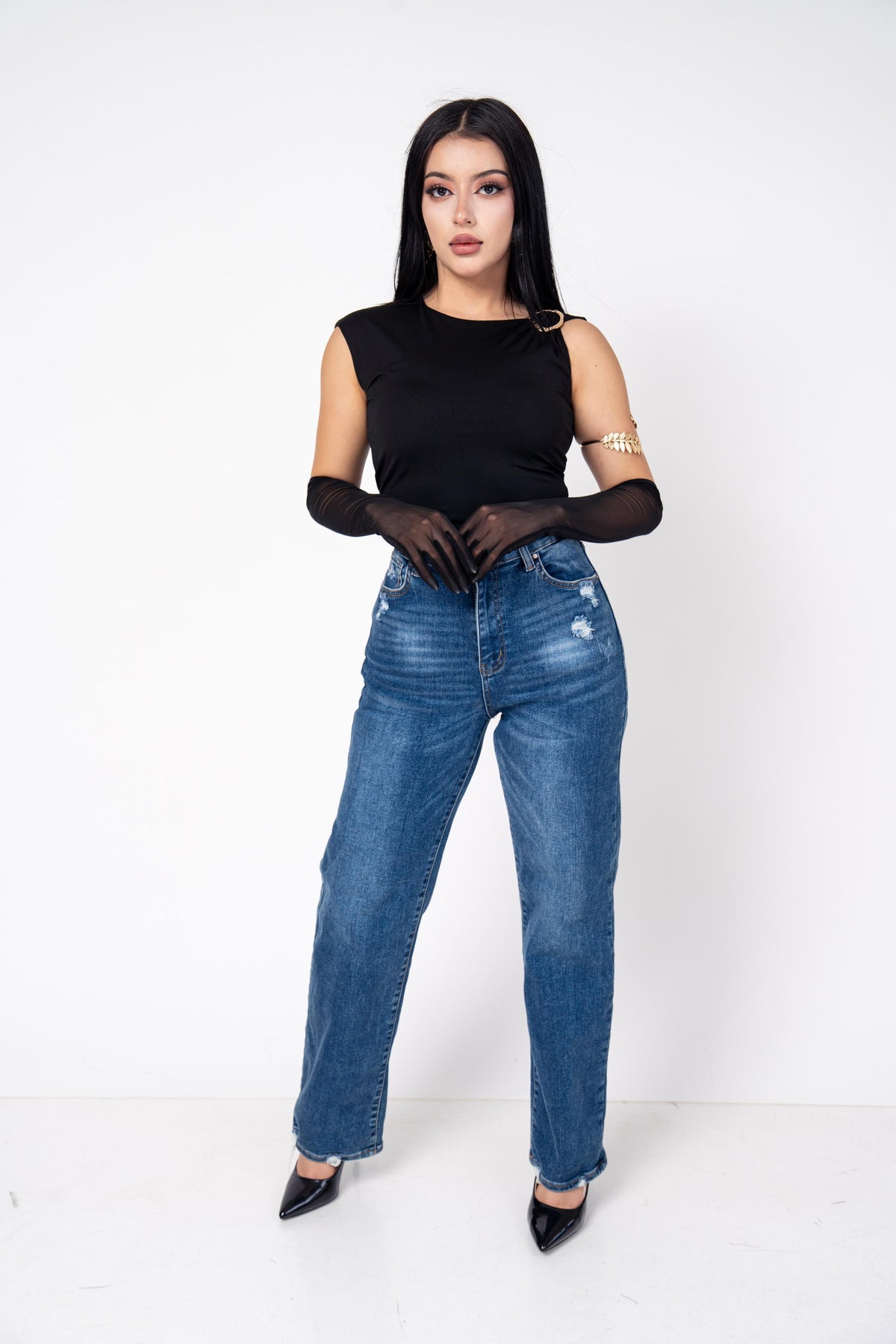 Crop Top Stretch Con Hebilla | ZAIVA