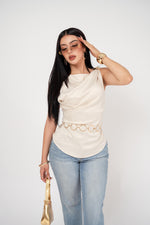 Blusa Satín Cowl Neck por mayoreo — ZAIVA (vista 7)