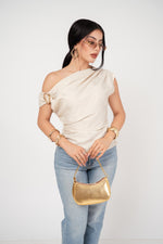 Blusa Roman Shoulder Satín por mayoreo — ZAIVA (vista 5)