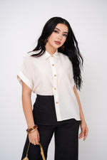 CAMISERA OVER CUFFED SLEEVE/ DA6234