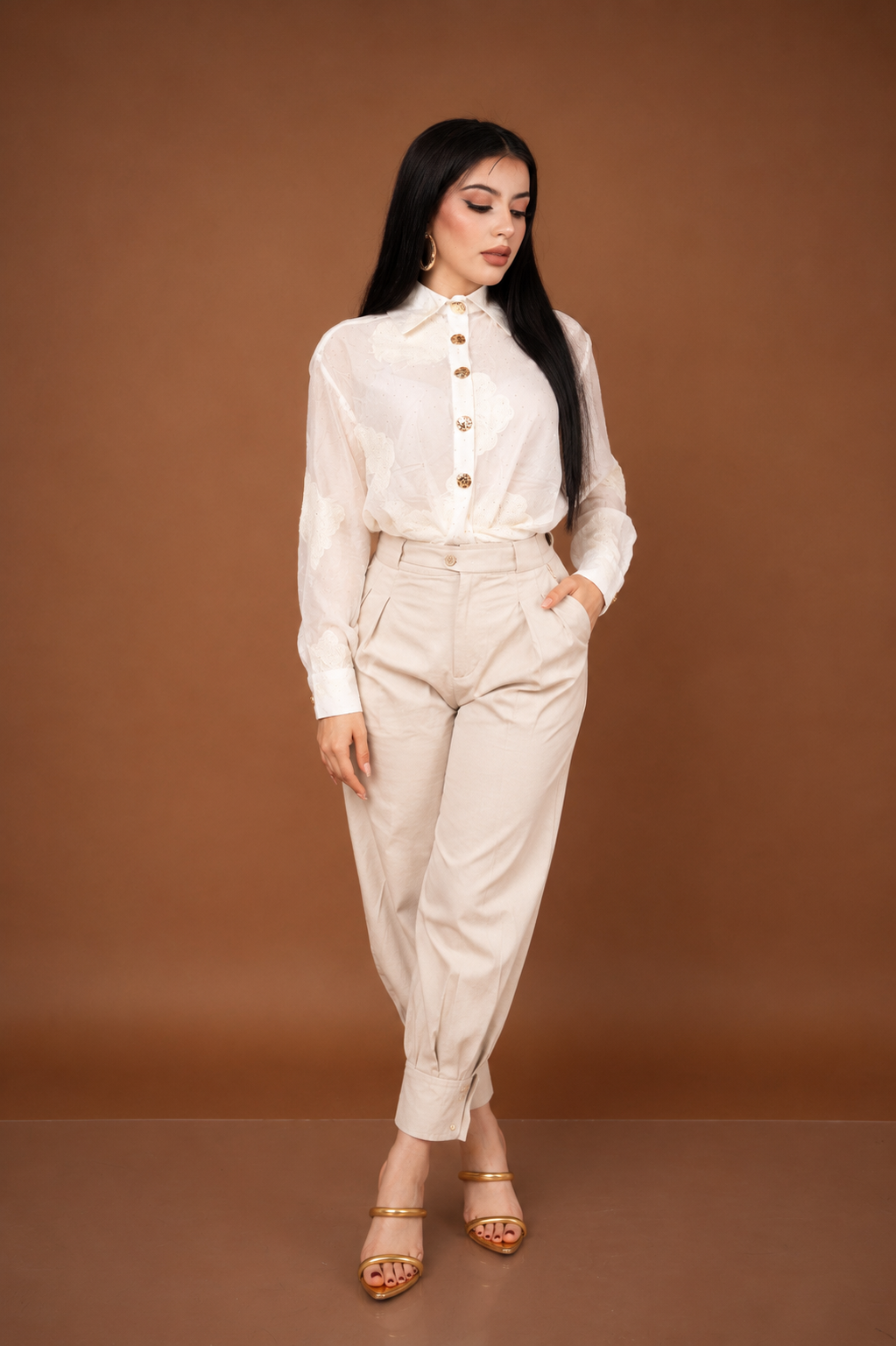 CAMISERA ROMANCE BORDADA/ DA6326