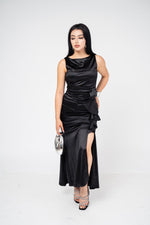 VESTIDO THIGH HIGH DE SATÍN / DA6363
