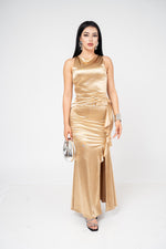 VESTIDO THIGH HIGH DE SATÍN / DA6363