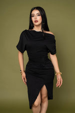 VESTIDO MIDI BOAT NECK / DA6375