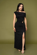 MAXI VESTIDO SIDE SLIT/ DA6376