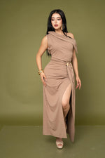 MAXI VESTIDO SIDE SLIT/ DA6376