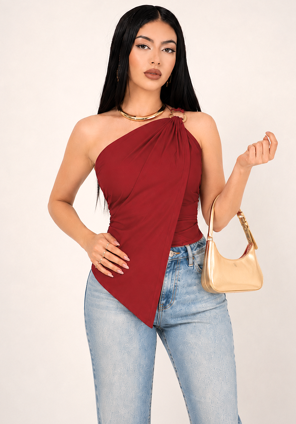 TOP FLUIDO ONE SHOULDER / DA6402