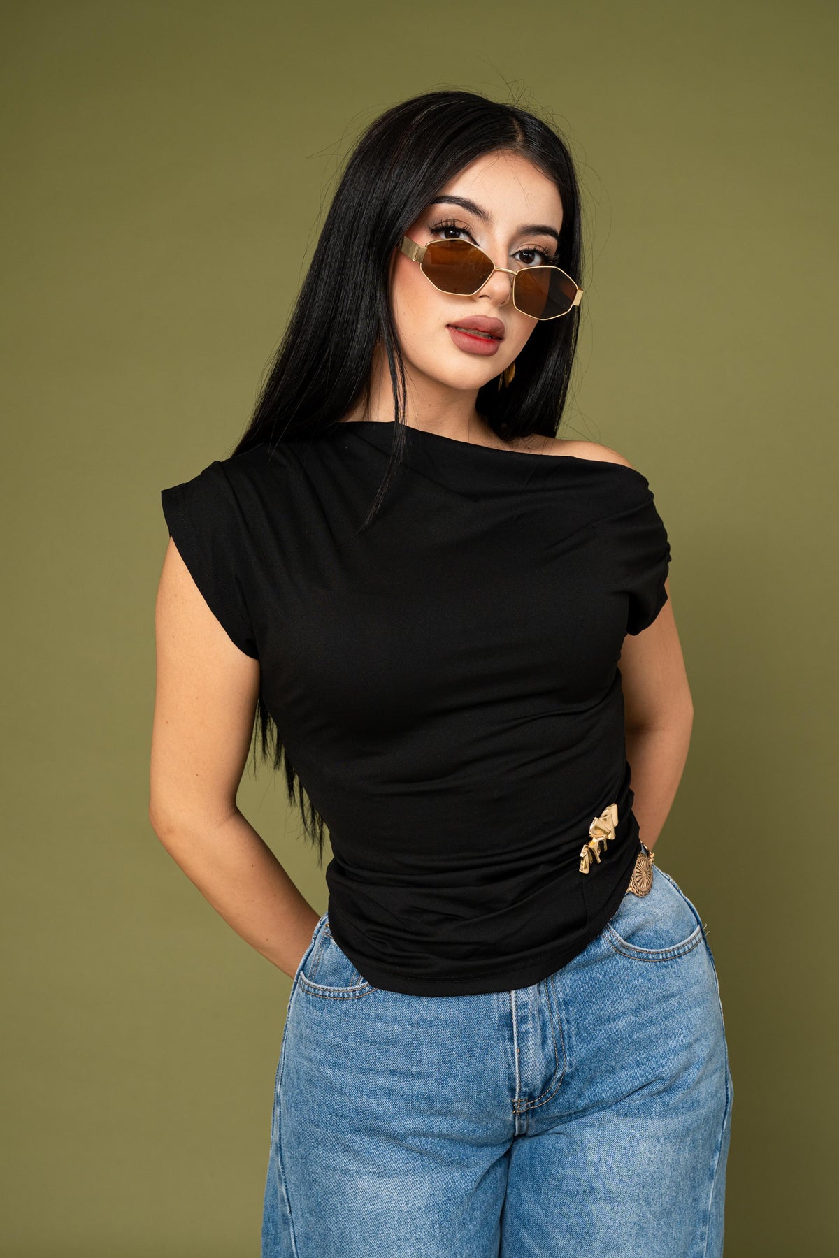 Top Asimetric Shoulder por mayoreo — ZAIVA (vista 7)