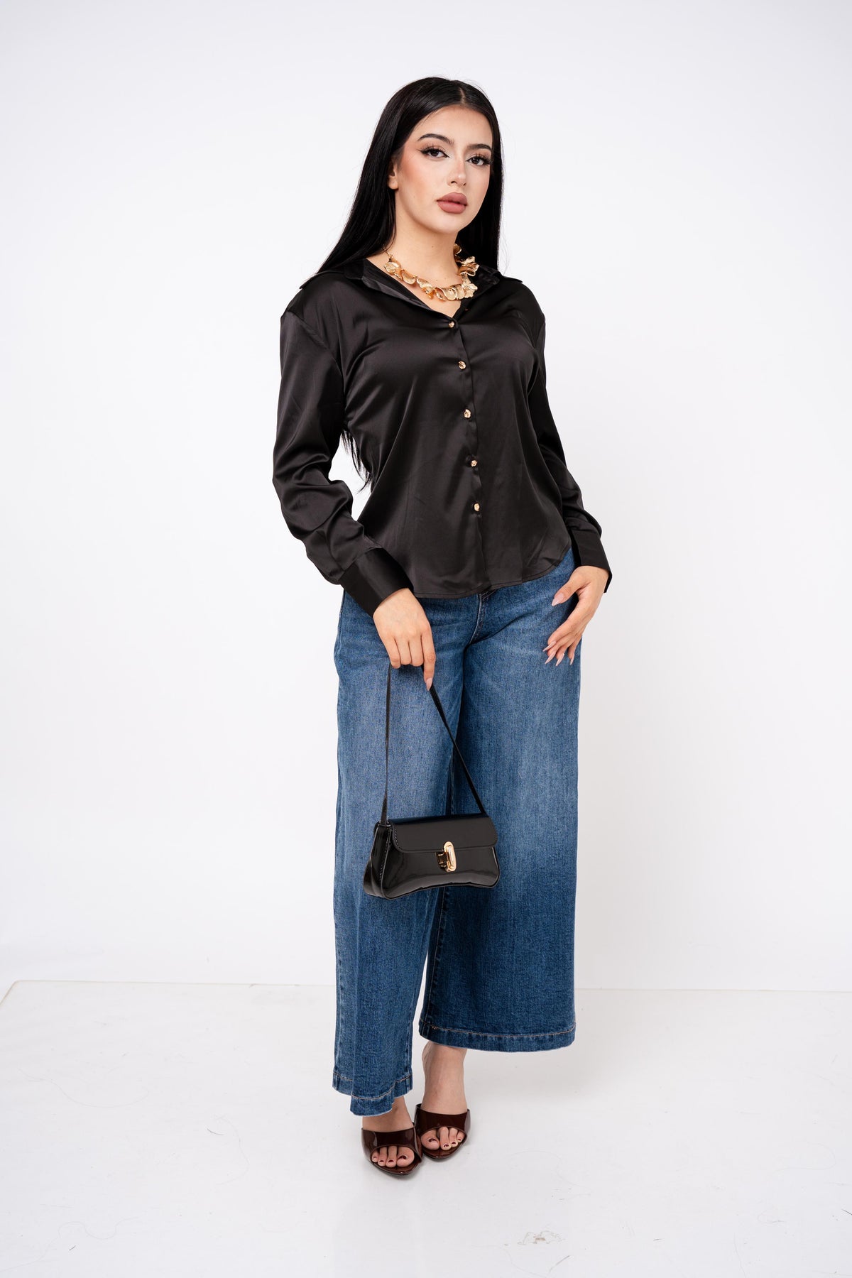 Camisera Clasica Satin por mayoreo — ZAIVA (vista 4)