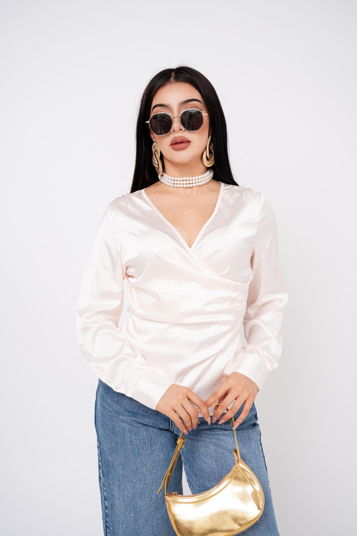 Blusa Wraped V por mayoreo — ZAIVA (vista 5)
