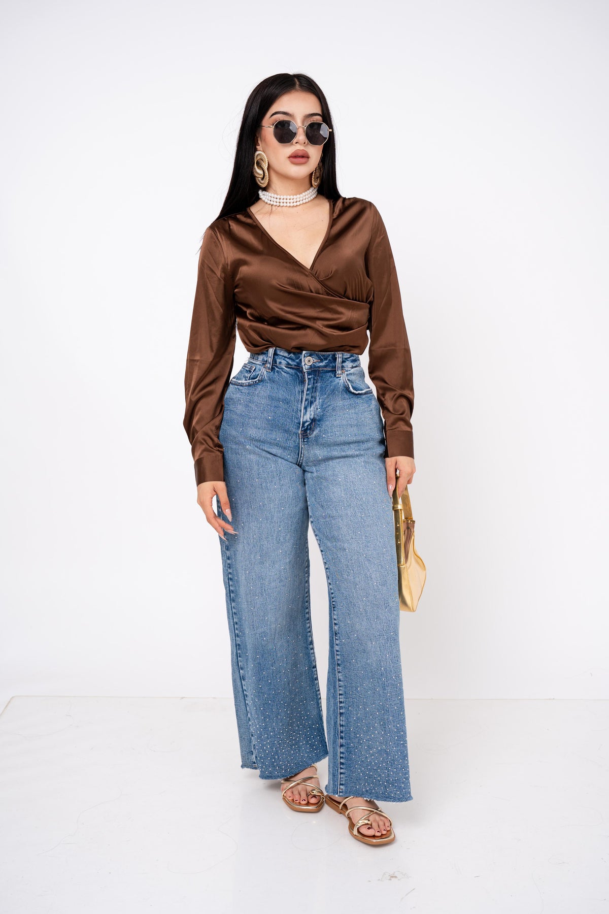 Blusa Wraped V por mayoreo — ZAIVA (vista 8)