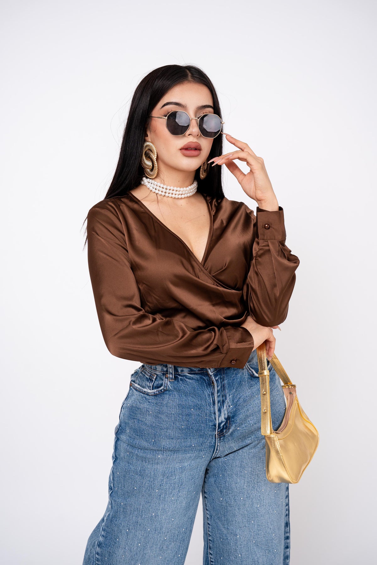Blusa Wraped V por mayoreo — ZAIVA (vista 7)