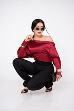 Blusa Satin Off Shoulder por mayoreo — ZAIVA (vista 7)