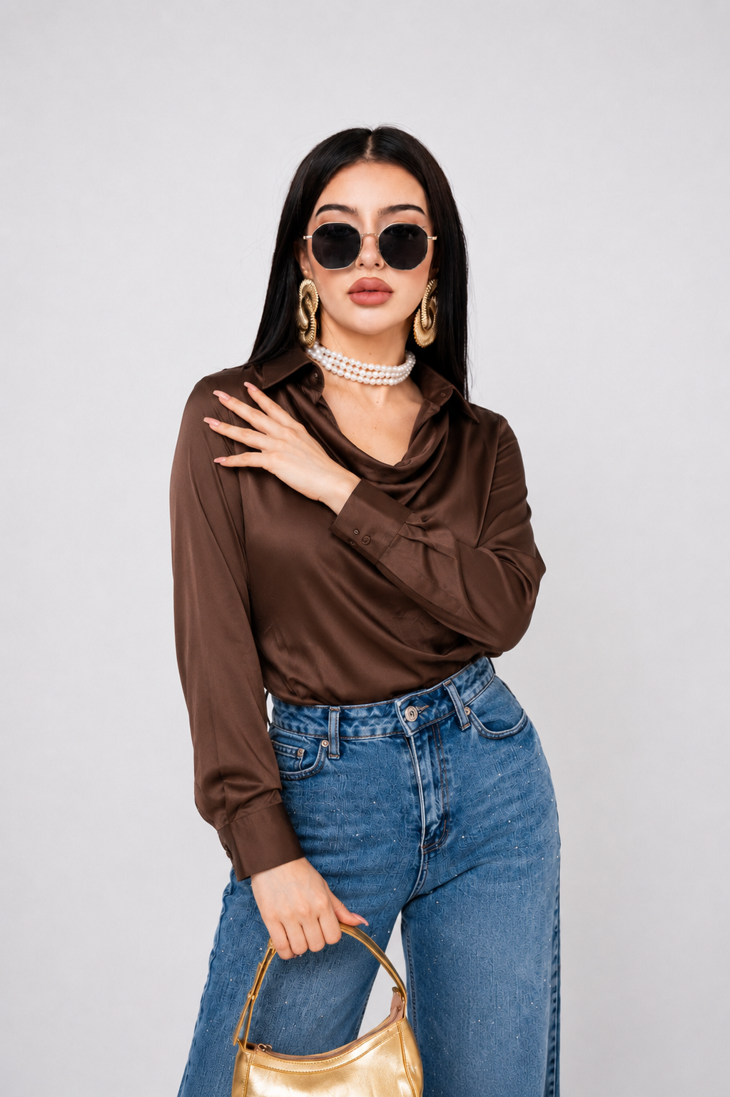 Blusa Cowl Neck por mayoreo — ZAIVA (vista 5)