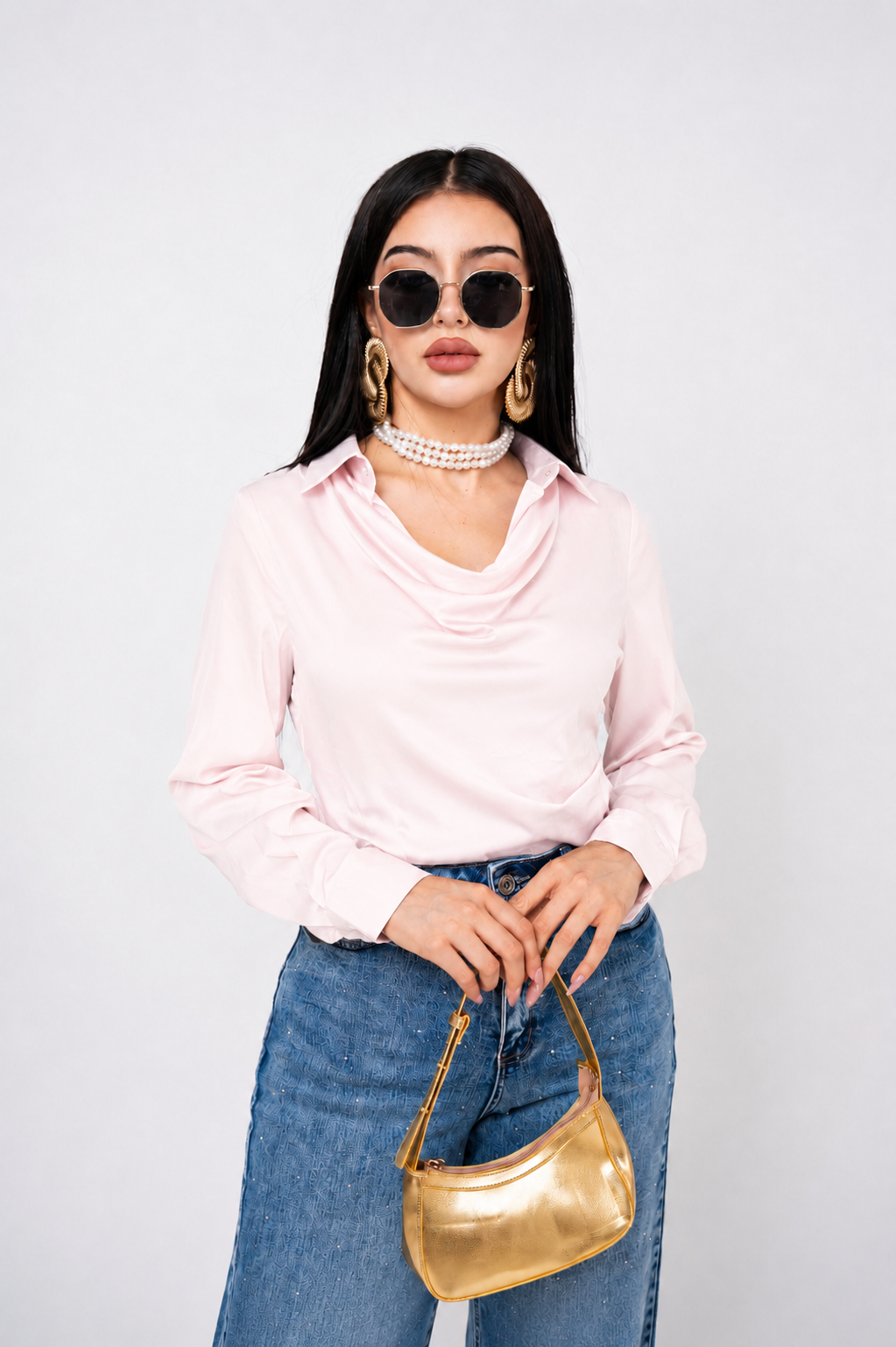Blusa Cowl Neck por mayoreo — ZAIVA (vista 2)