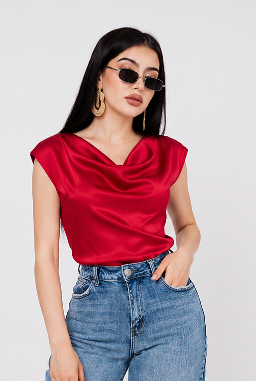 Pantiblusa Satín Cuello Hammock por mayoreo — ZAIVA (vista 3)