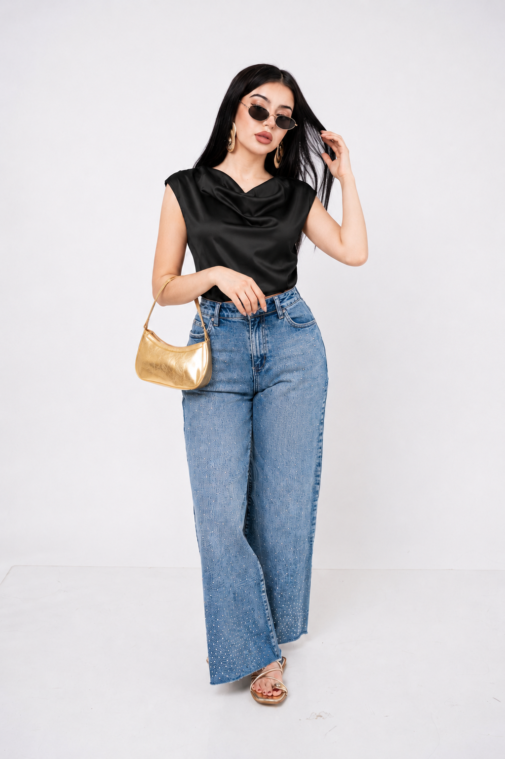 Pantiblusa Satín Cuello Hammock por mayoreo — ZAIVA (vista 8)