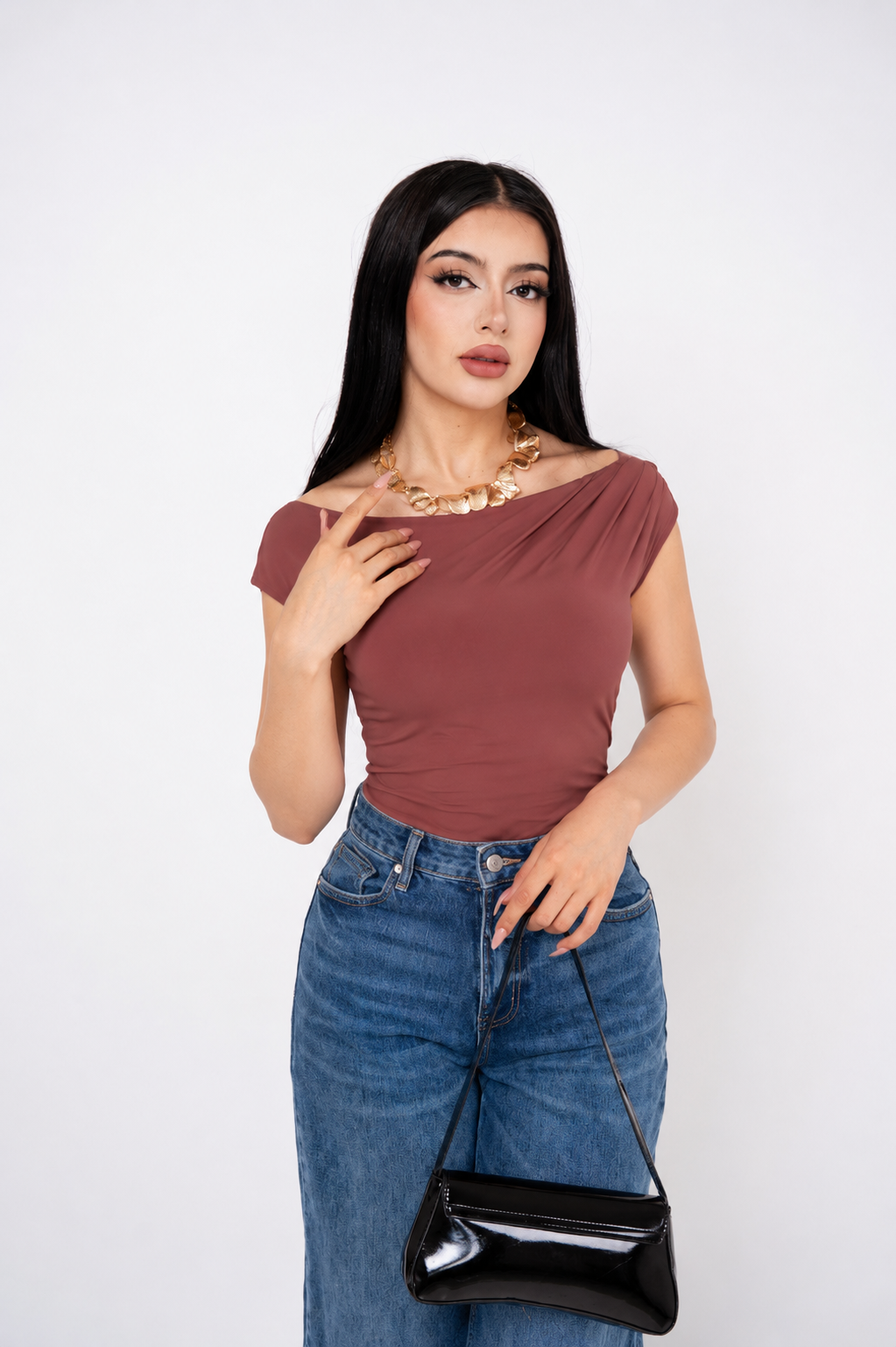 PANTIBLUISA DRAPED MINIMALISTA / DA6464