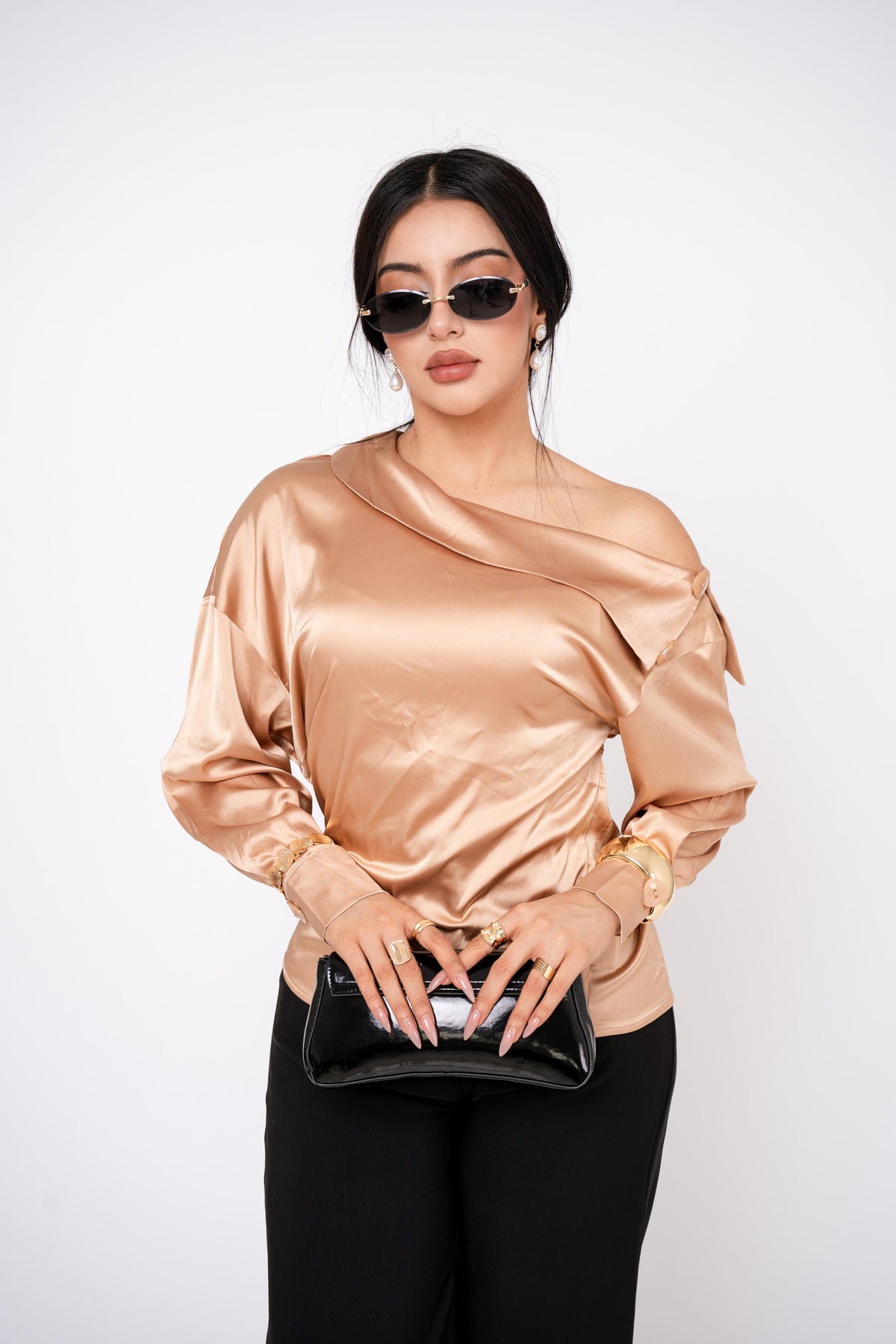 Blusa Satin Off Shoulder por mayoreo — ZAIVA (vista 13)