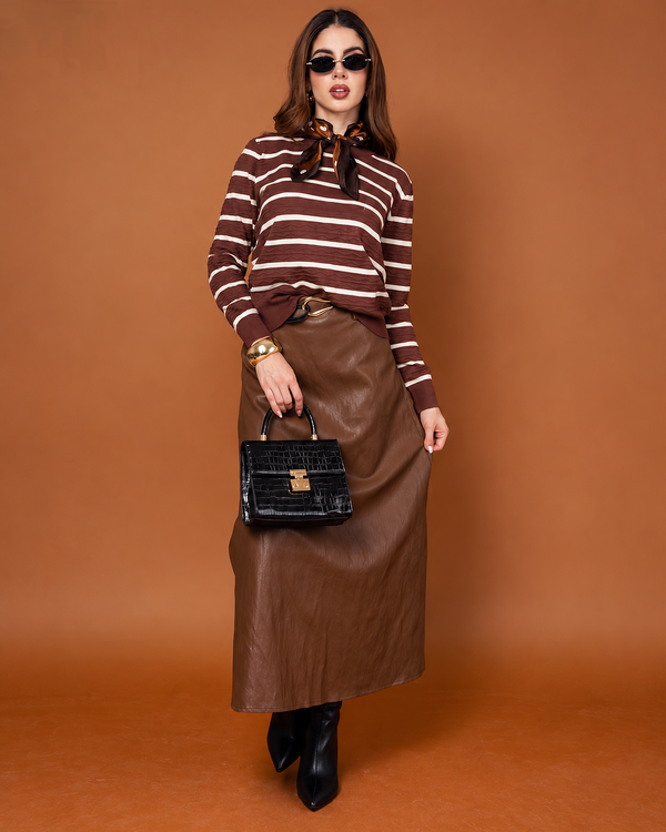 Maxi Falda Vinil · foto 1