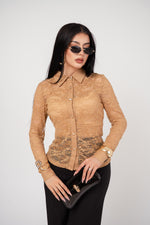 Blusa Romantica Encaje por mayoreo — ZAIVA