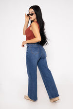 Pantalon Holgado Mezclilla Stretch 6116 | ZAIVA