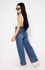 Pantalon Holgado Mezclilla Strech | ZAIVA