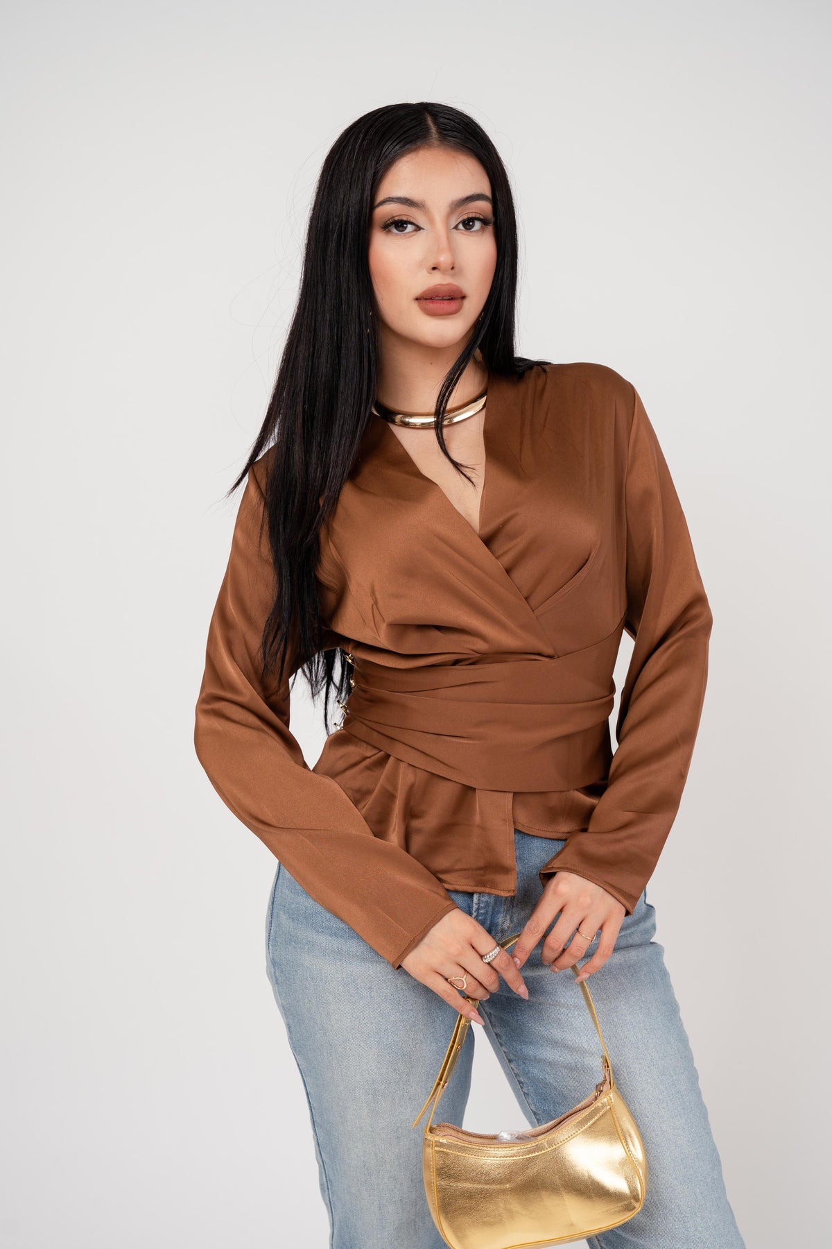 Blusa Satín Envelope por mayoreo — ZAIVA (vista 3)