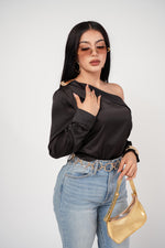 BLUSA ASIMETRICA SATIN ONE SHOULDER / DA6458