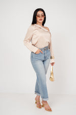 BLUSA ASIMETRICA SATIN ONE SHOULDER / DA6458