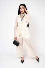 Conjunto Encaje color Beige | ZAIVA
