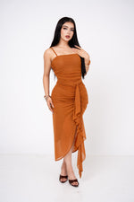 Vestido Mesh Waterfall Hem por mayoreo — ZAIVA (vista 9)