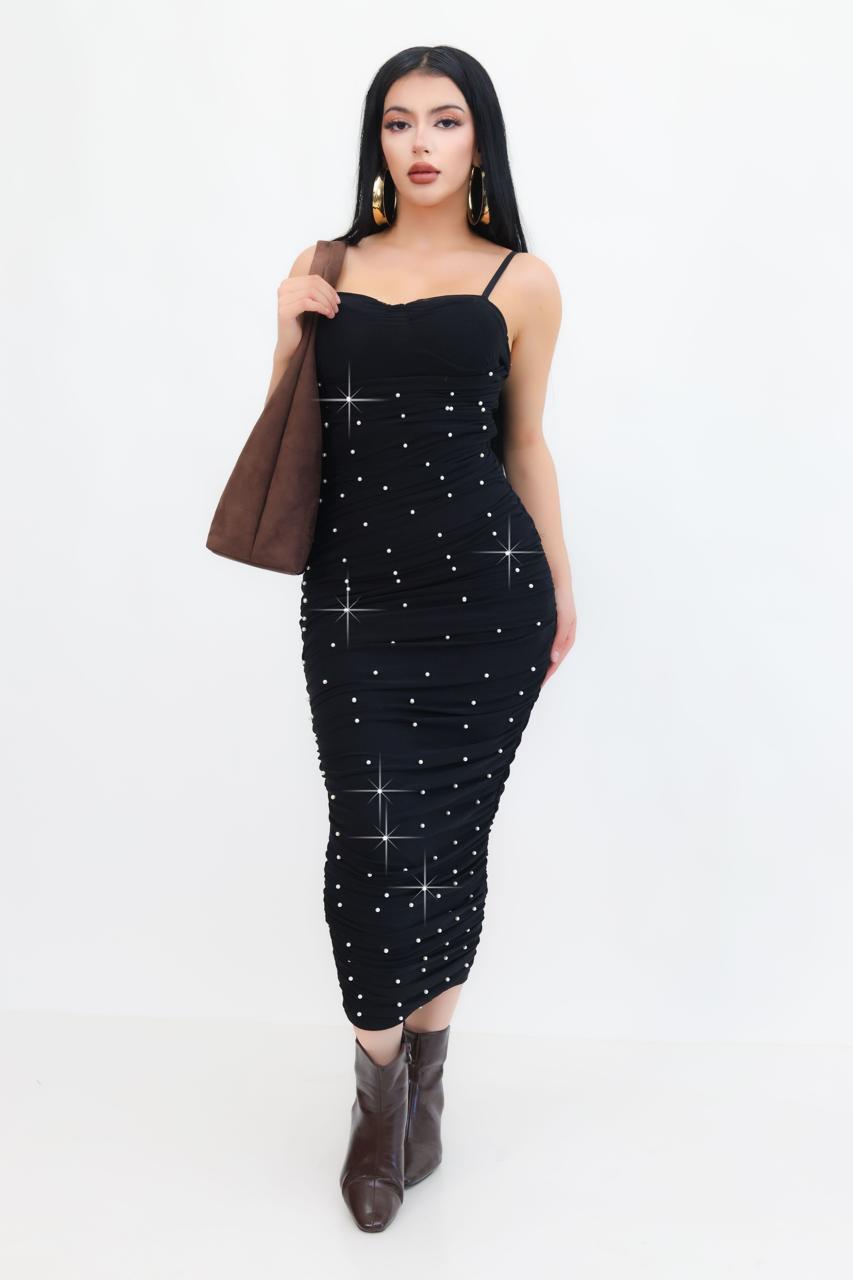 Vestido Middi De Mesh | ZAIVA