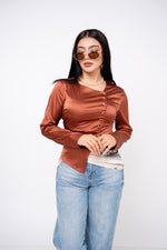 Blusa Asimetric Satín por mayoreo — ZAIVA (vista 5)
