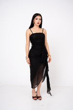 Vestido Mesh Waterfall Hem por mayoreo — ZAIVA (vista 7)