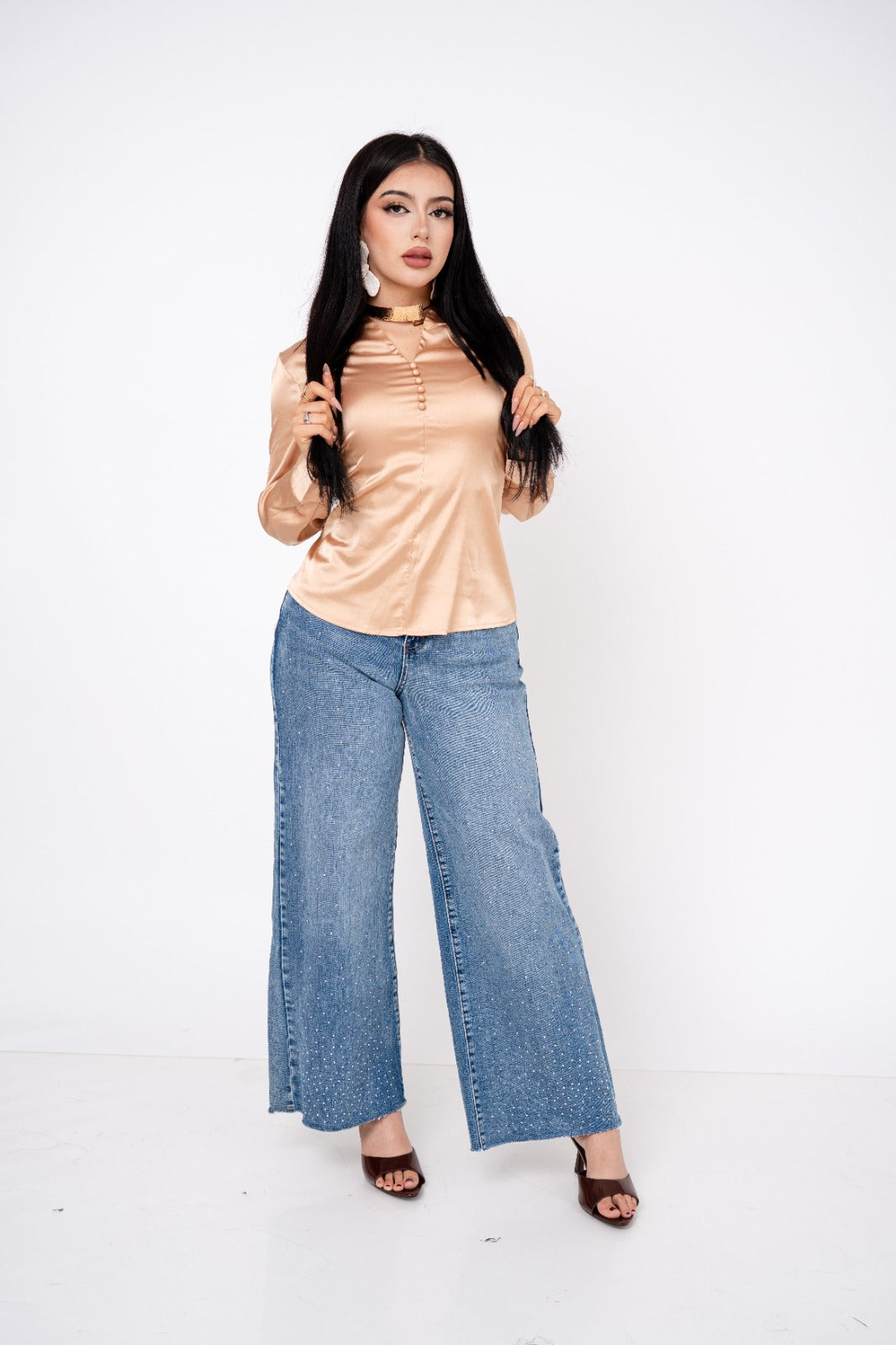 Blusa Clasica Satin por mayoreo — ZAIVA (vista 2)