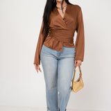Blusa Satín Envelope por mayoreo — ZAIVA (vista 4)