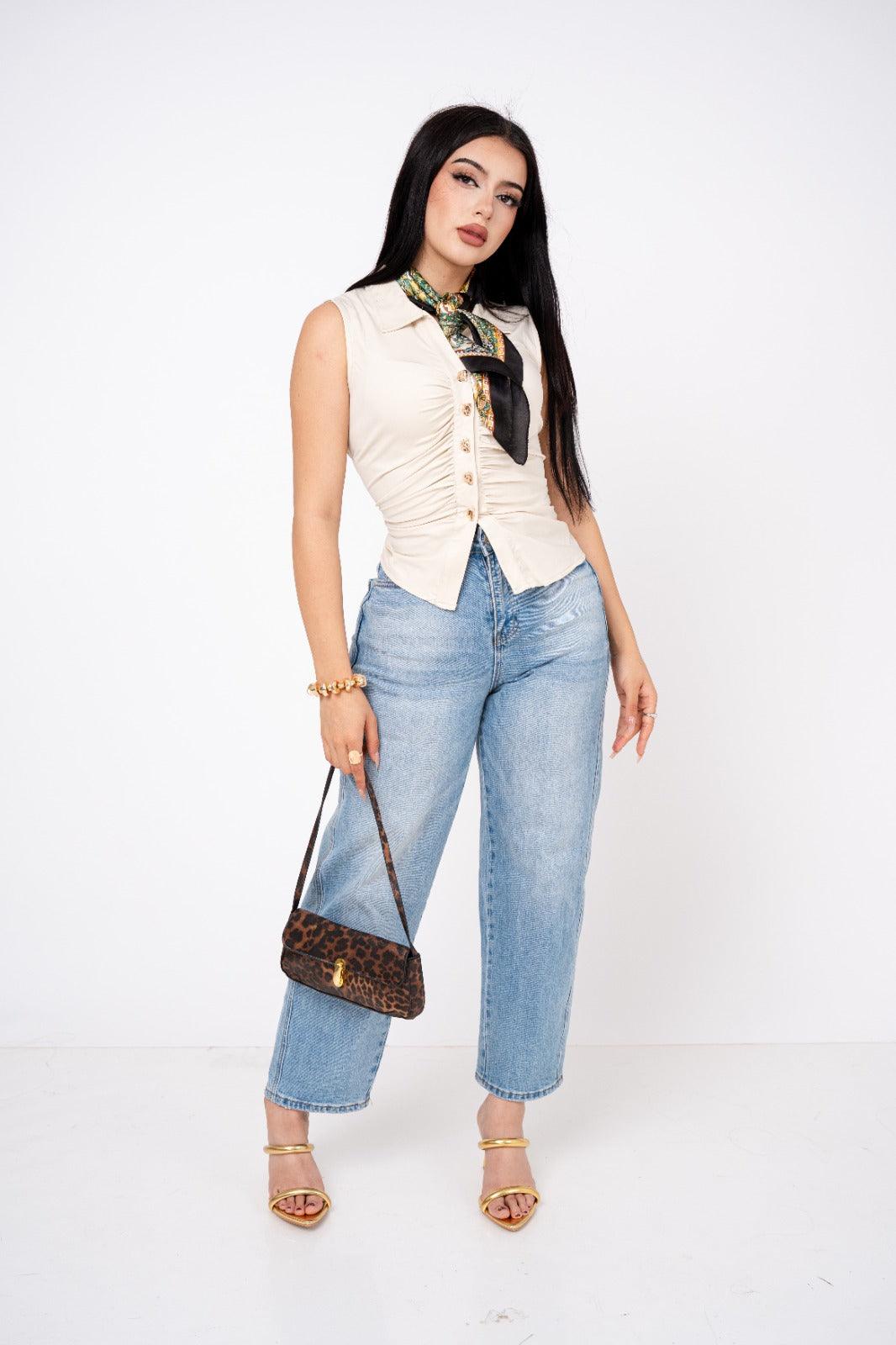 Top Drapeado Sleeveless por mayoreo — ZAIVA (vista 10)